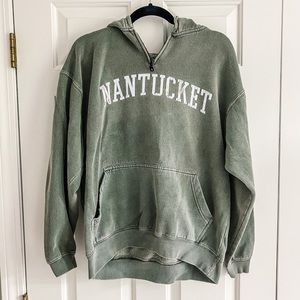 Green Nantucket 1/4 Zip Hoodie